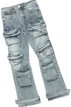 Boys Boaz Heather Grey Hoodie/Stacked Flare Jean Set