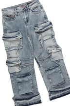 Boys Koen Black/Blue T-Shirt/Baggy Jean Set