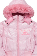 Moncia Pink Puffer Jacket