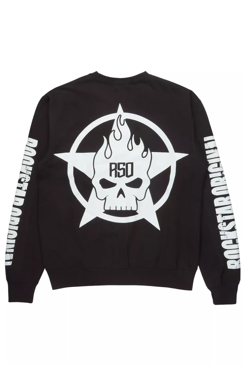 Keve Black/White Graphic Crewneck Sweatshirt