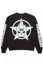Keve Black/White Graphic Crewneck Sweatshirt