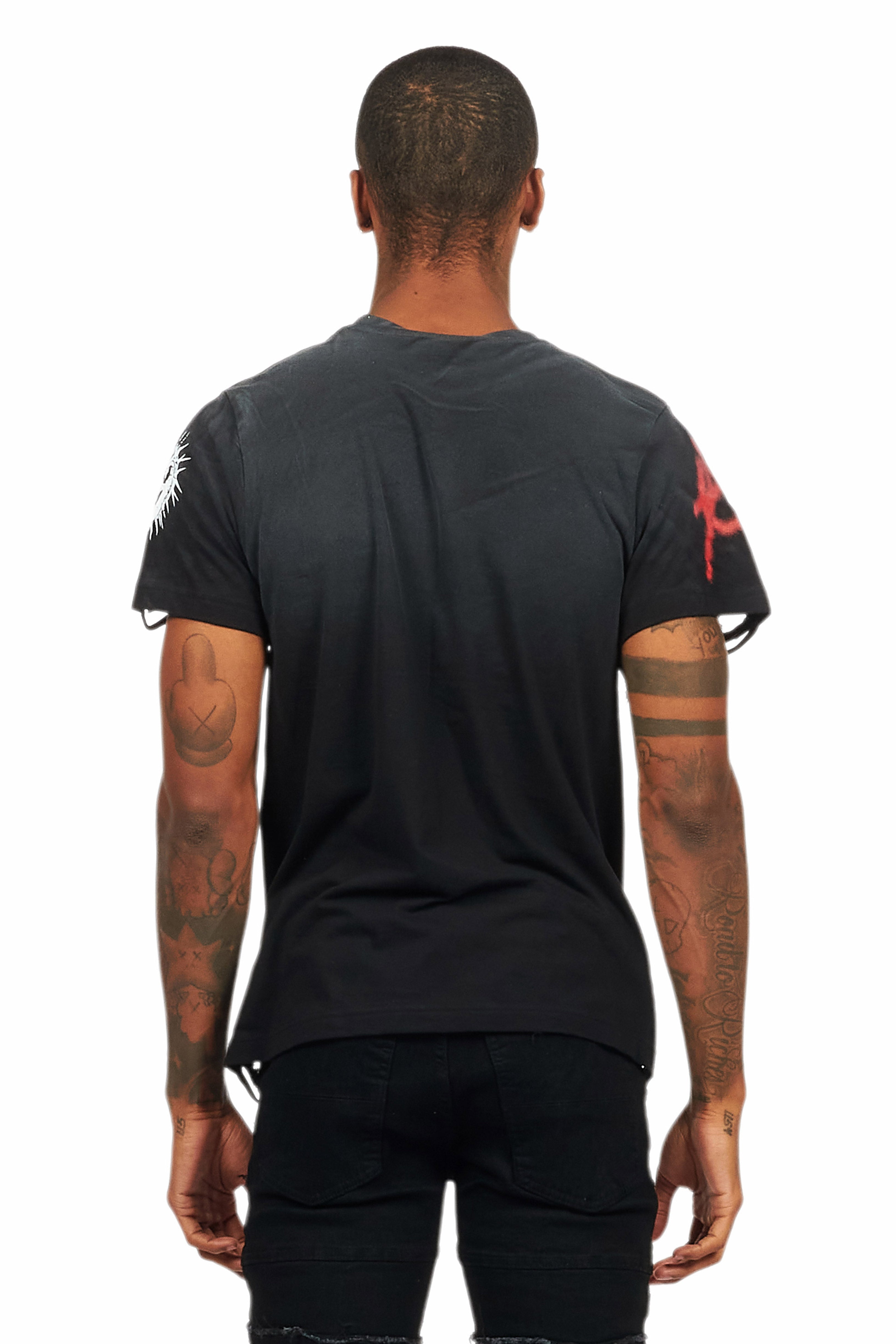 Amare Black Graphic T-Shirt