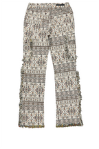 Girls Anaya Beige Slim Flare Pants