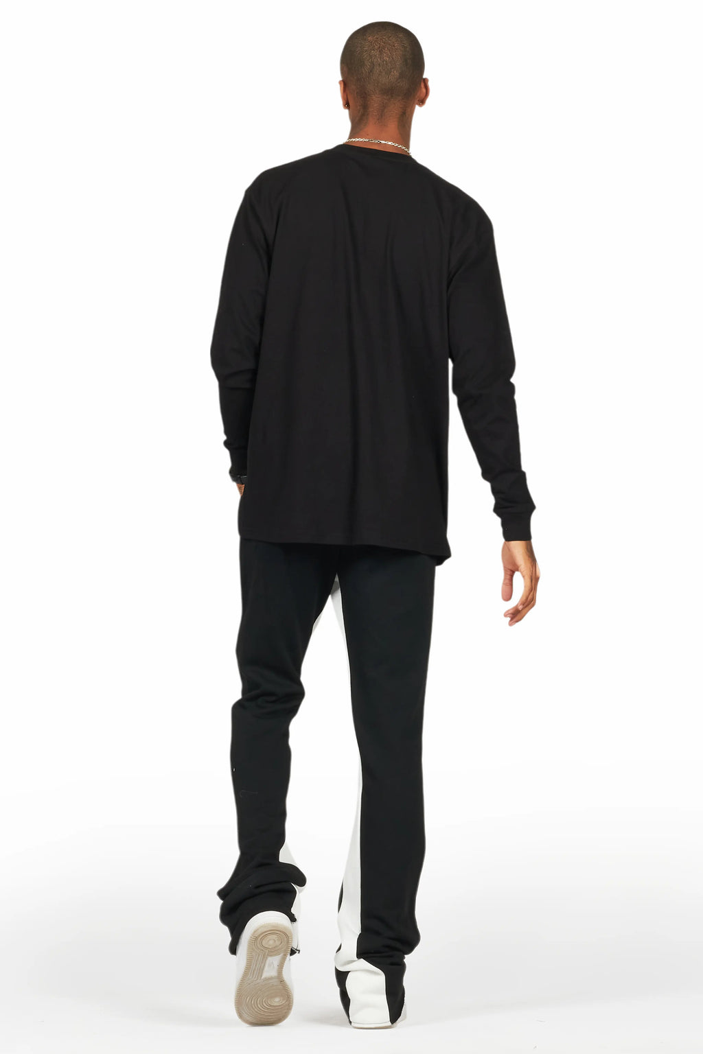 Briggs Black Long Sleeve T-Shirt/Baggy Pant Set