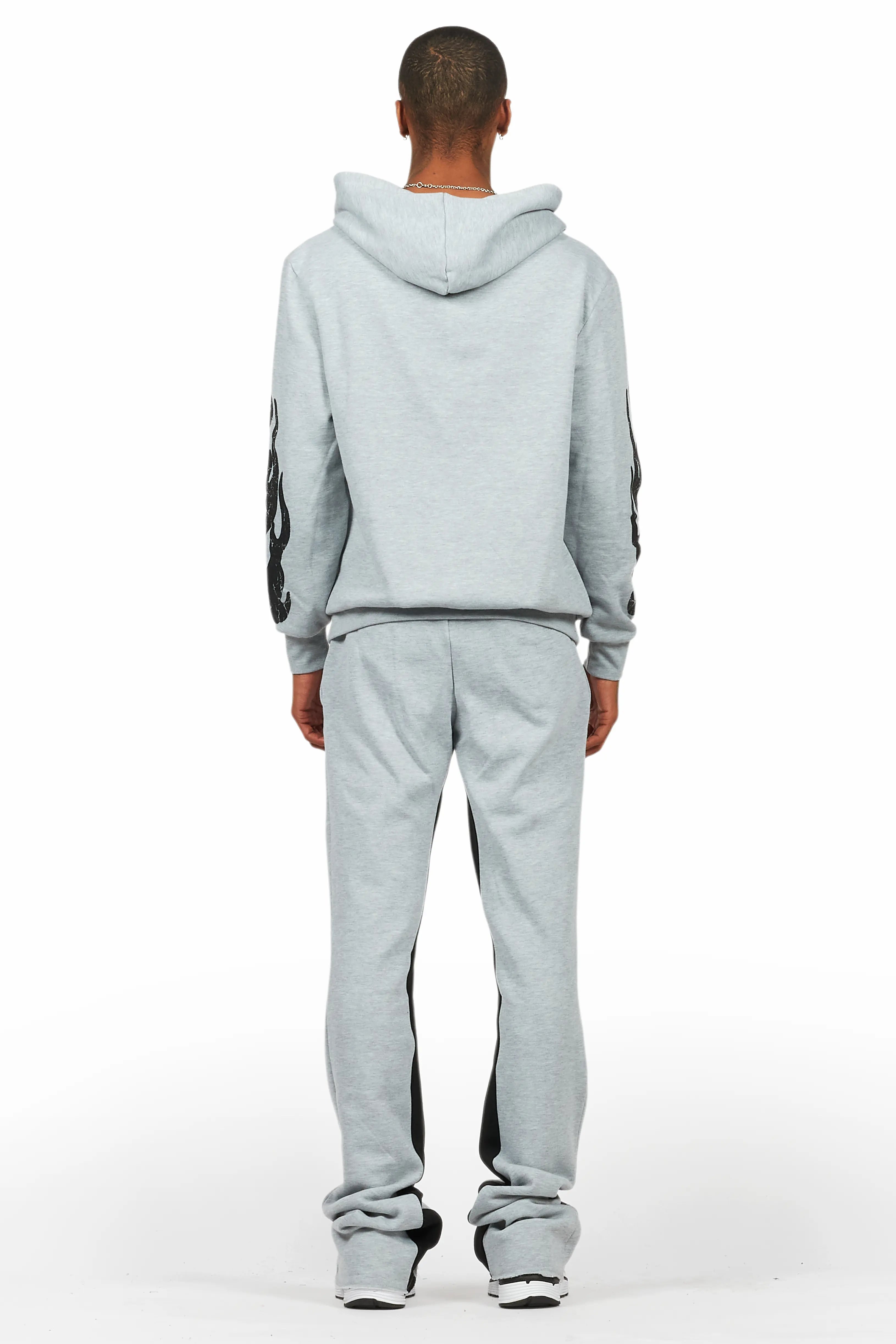 Amos Heather Grey Hoodie/Baggy Track Pant Set