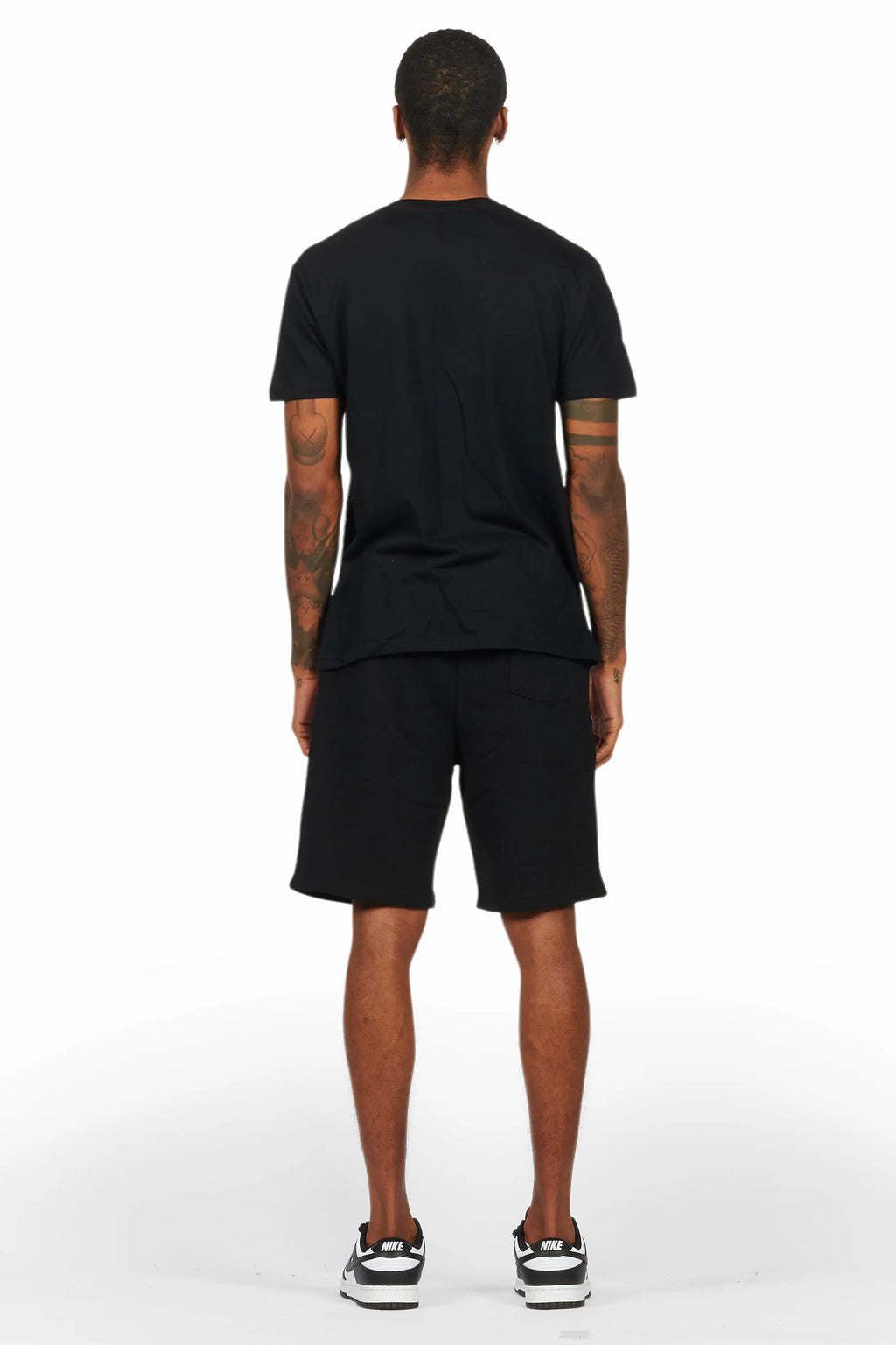 Racing Grung Black Graphic T-Shirt Short Set