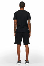 Racing Grung Black Graphic T-Shirt Short Set
