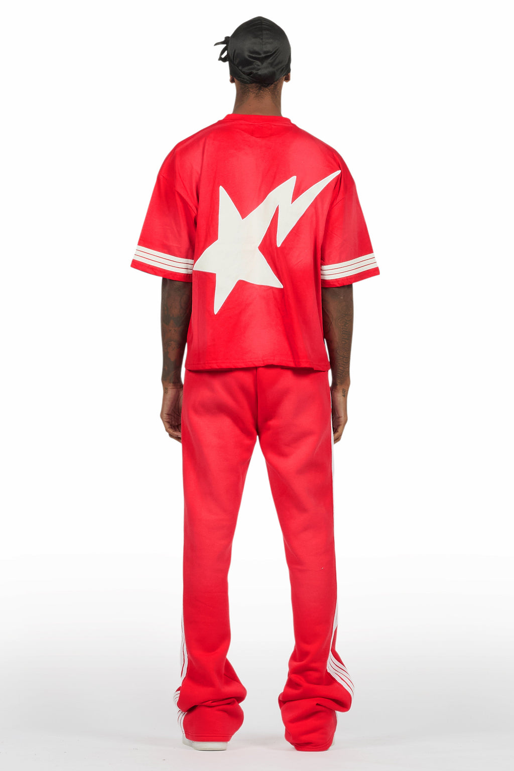 Gerrit Red T-Shirt/Stacked Flare Track Set