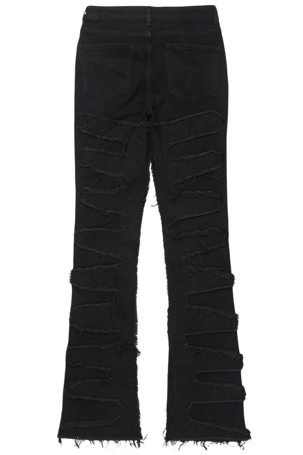 Raeshell Black Painted Stacked Jean