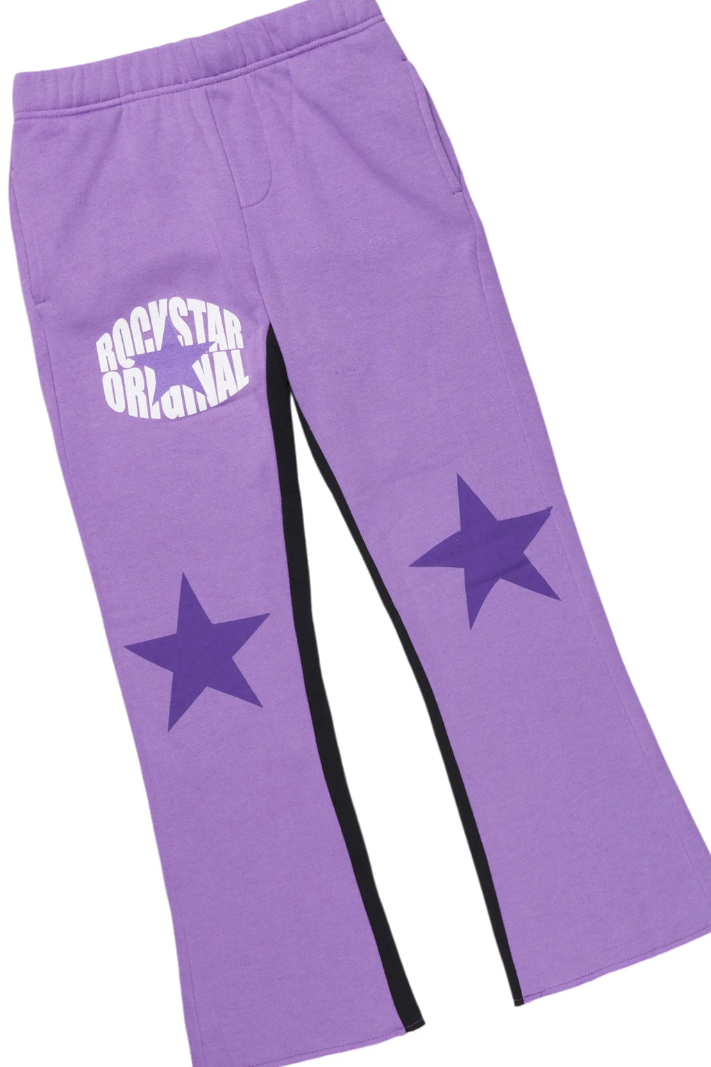 Girls Lucia Purple Baggy Fit Pant Set