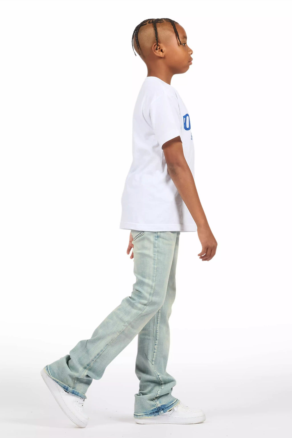 Boys Drick Light Blue Regular Fit Flare Jean