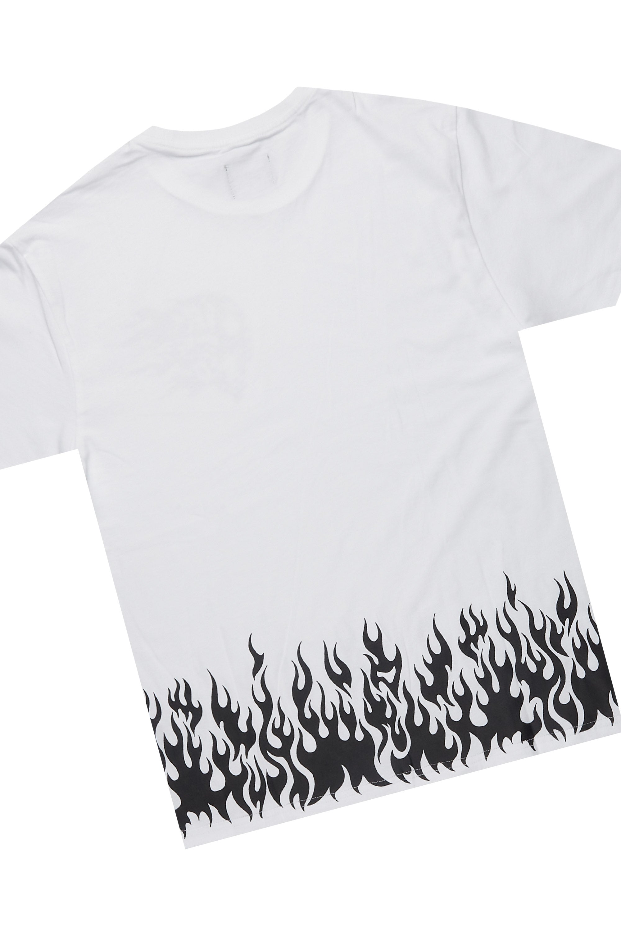 Bubble White/Black T-Shirt/Super Stacked Flare Jean Bundle