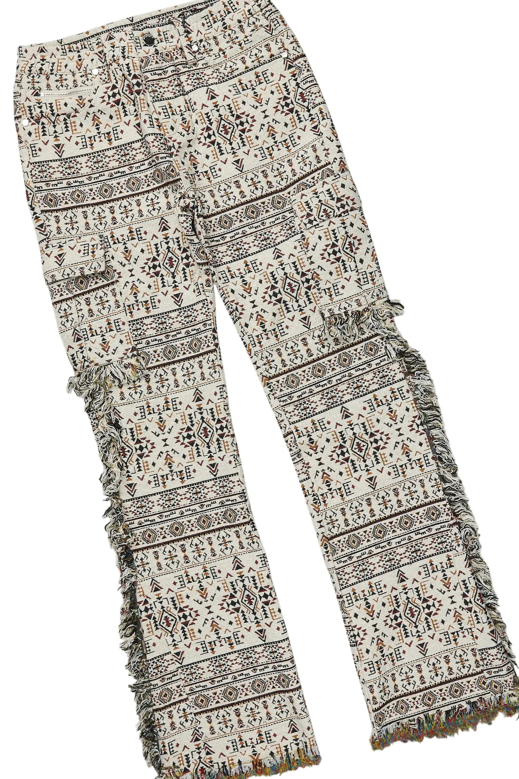 Girls Isla Maroon Hoodie/Stacked Flare Jean Set