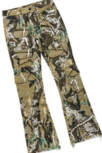 Boys Thierry White/Camo T-Shirt/Stacked Flare Jean Set