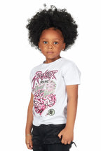 Girls Aiya White Graphic T-Shirt