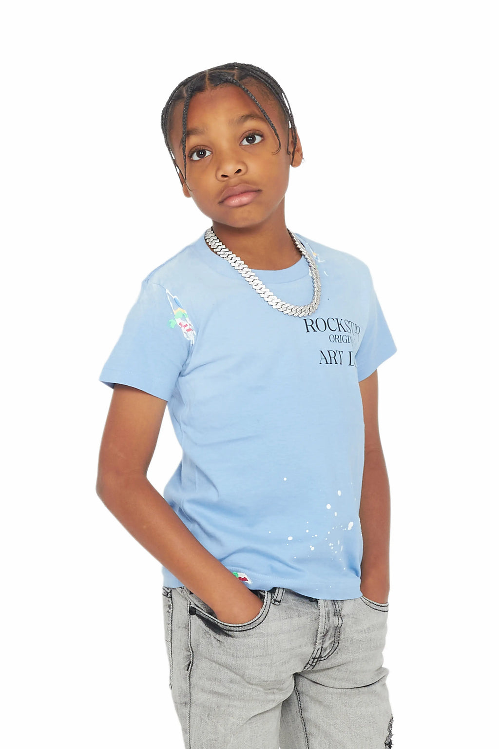 Boys Palmer Blue Graphic T-Shirt