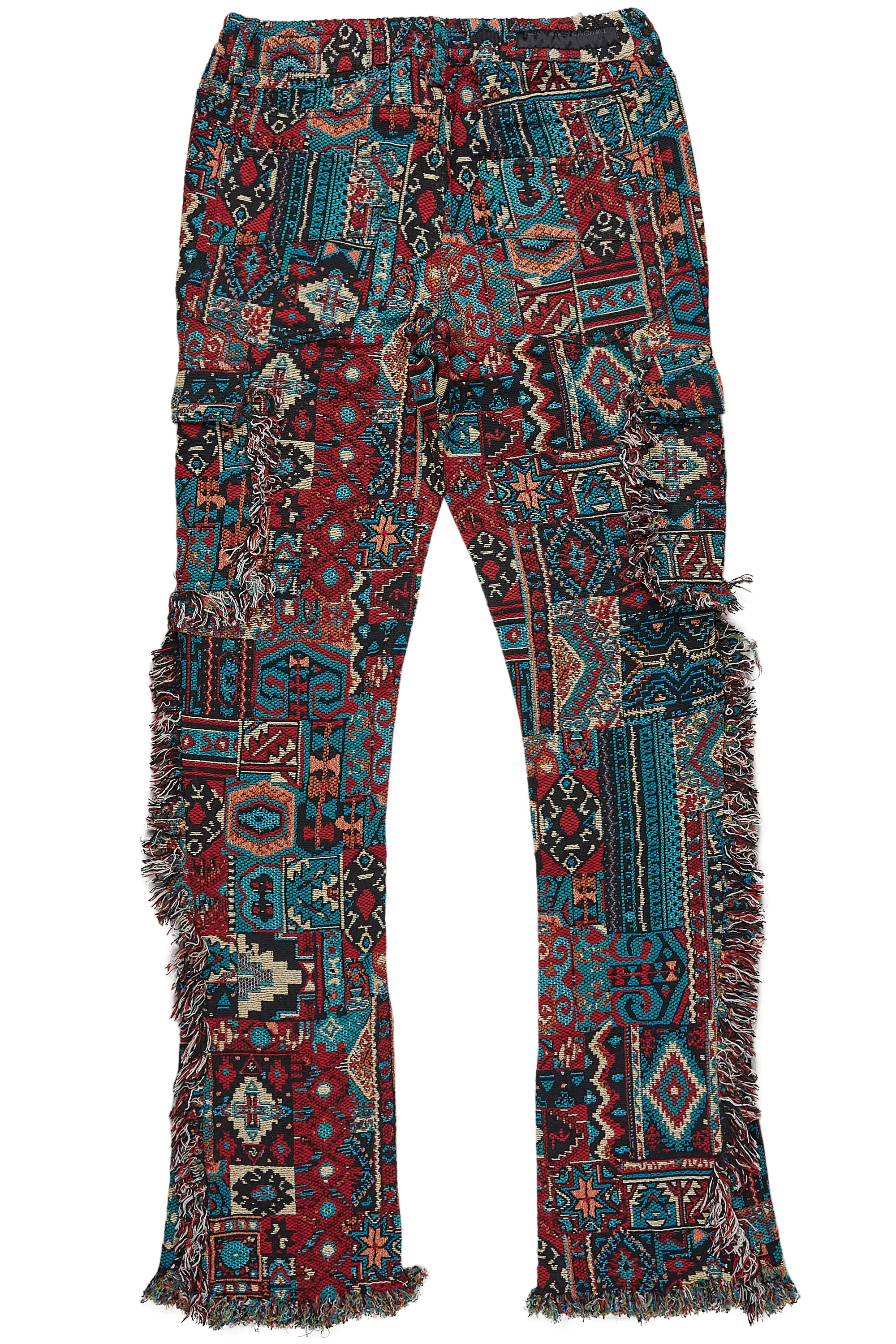 Ayami Red Slim Tapestry Flare Jean
