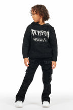Boys Gentry Black Stacked Flare Jean