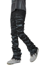 Hayden Black Super Stacked Flare Jean