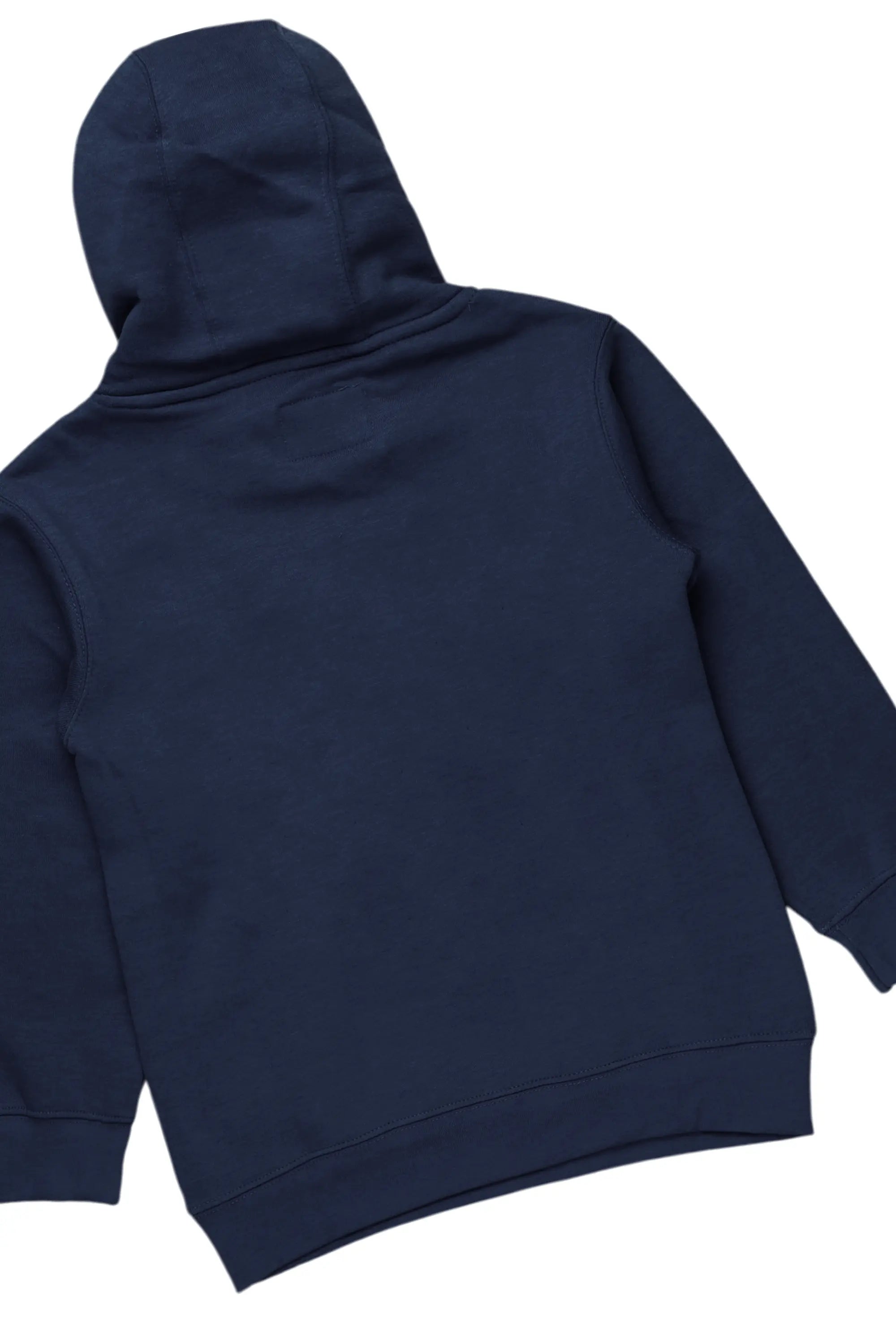 Girls Kaite Navy Hoodie/Stacked Flare Jean Set