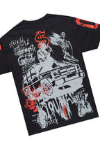 Grill Black/Red Cargo Short Set