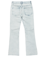 Girls Ibis Light Blue Painter Stacked Flare Jean