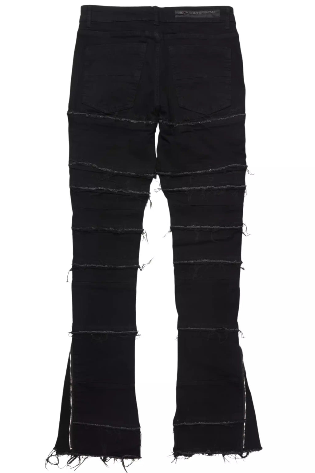 Horado Jet Black Stacked Flare Jean