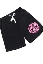 Girls Beena Black Crop Top Short Set