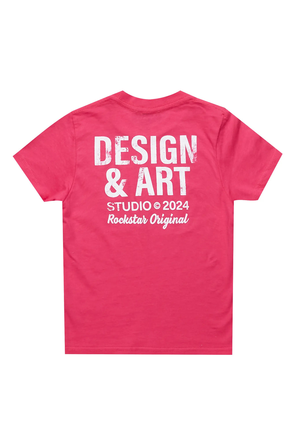 Girls Mancha Fuchsia Graphic T-Shirt