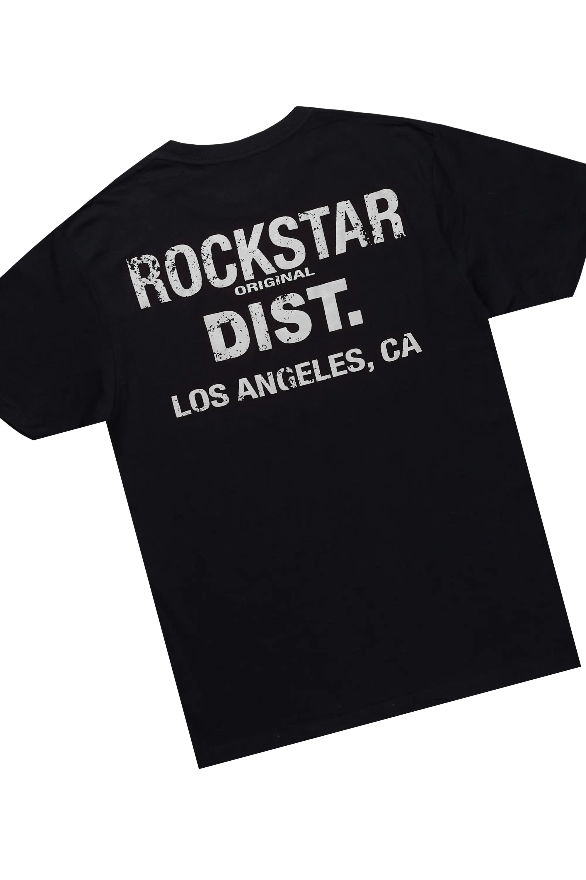 Carlin Black T-Shirt/Denim Short Set