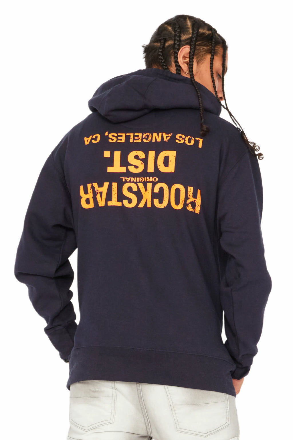 Martson Navy Graphic Hoodie