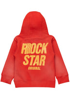 Boys Aiden Red Graphic Hoodie