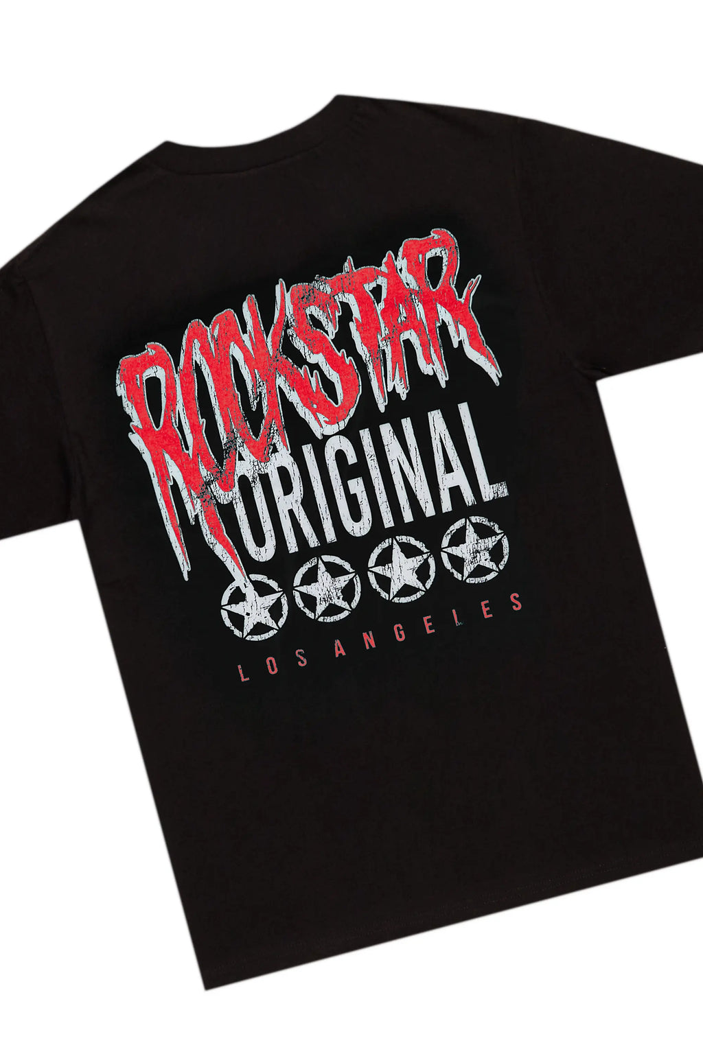 Wizzurd Black T-Shirt & Ricky Red PU Super Stacked Jean Bundle