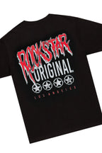 Wizzurd Black T-Shirt & Ricky Red PU Super Stacked Jean Bundle