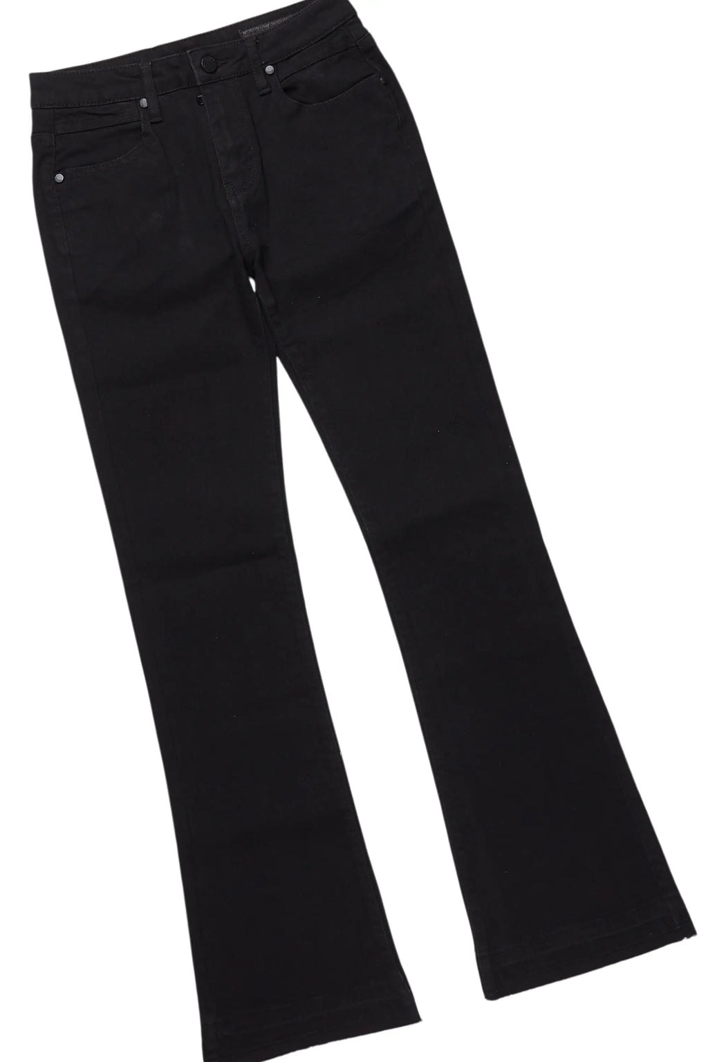 Boys Sana Black T-Shirt/Dag Stacked Flare Jean Set