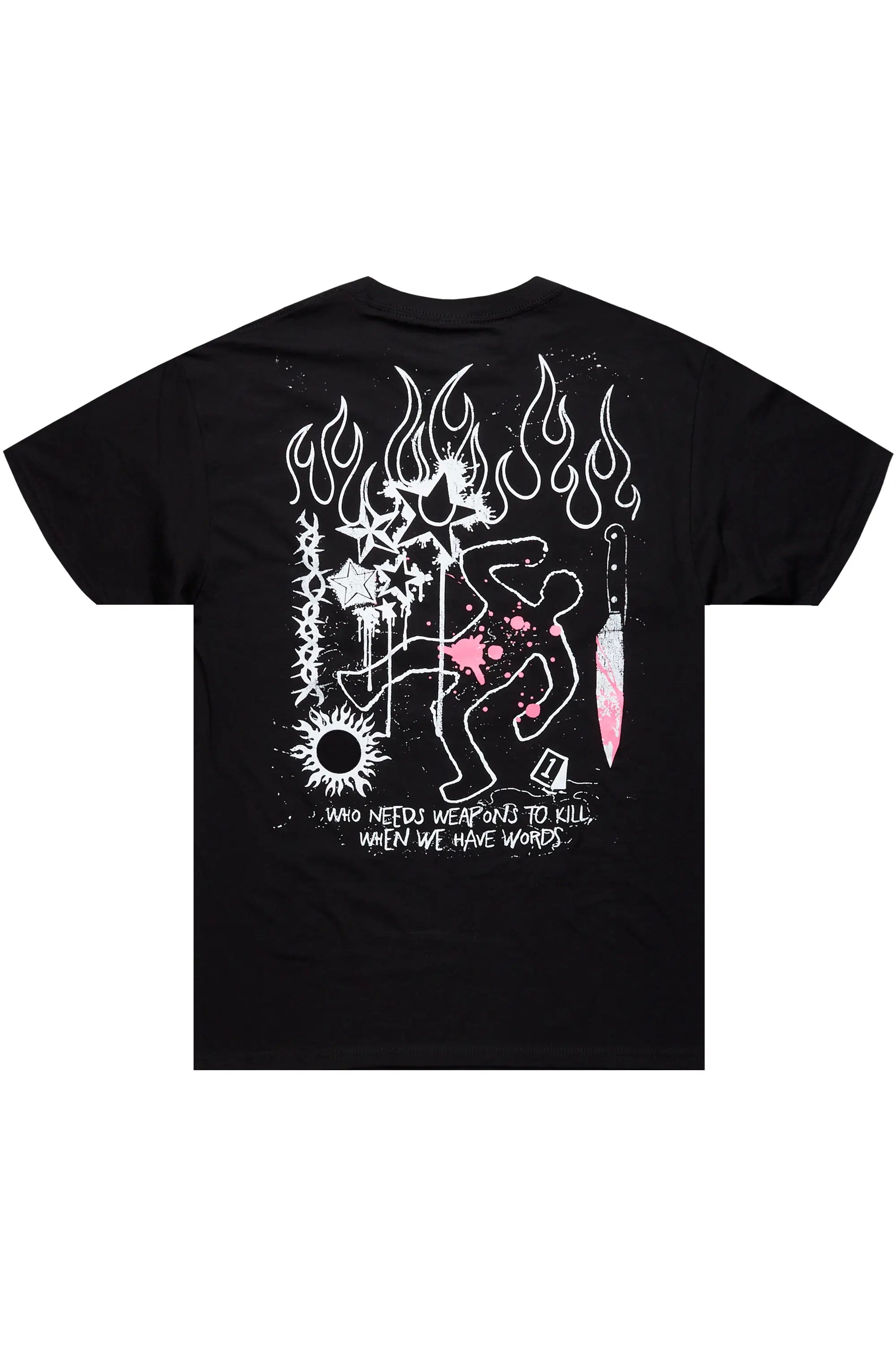 Psycho Black Graphic T-Shirt