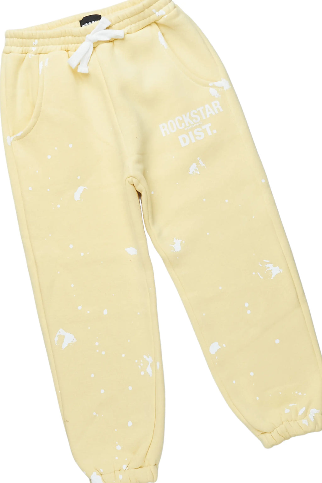 Girls Hadley Yellow Crop Top Pant Set