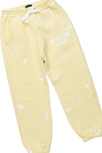 Girls Hadley Yellow Crop Top Pant Set