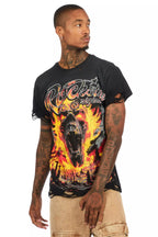 Flamer Black Graphic T-Shirt