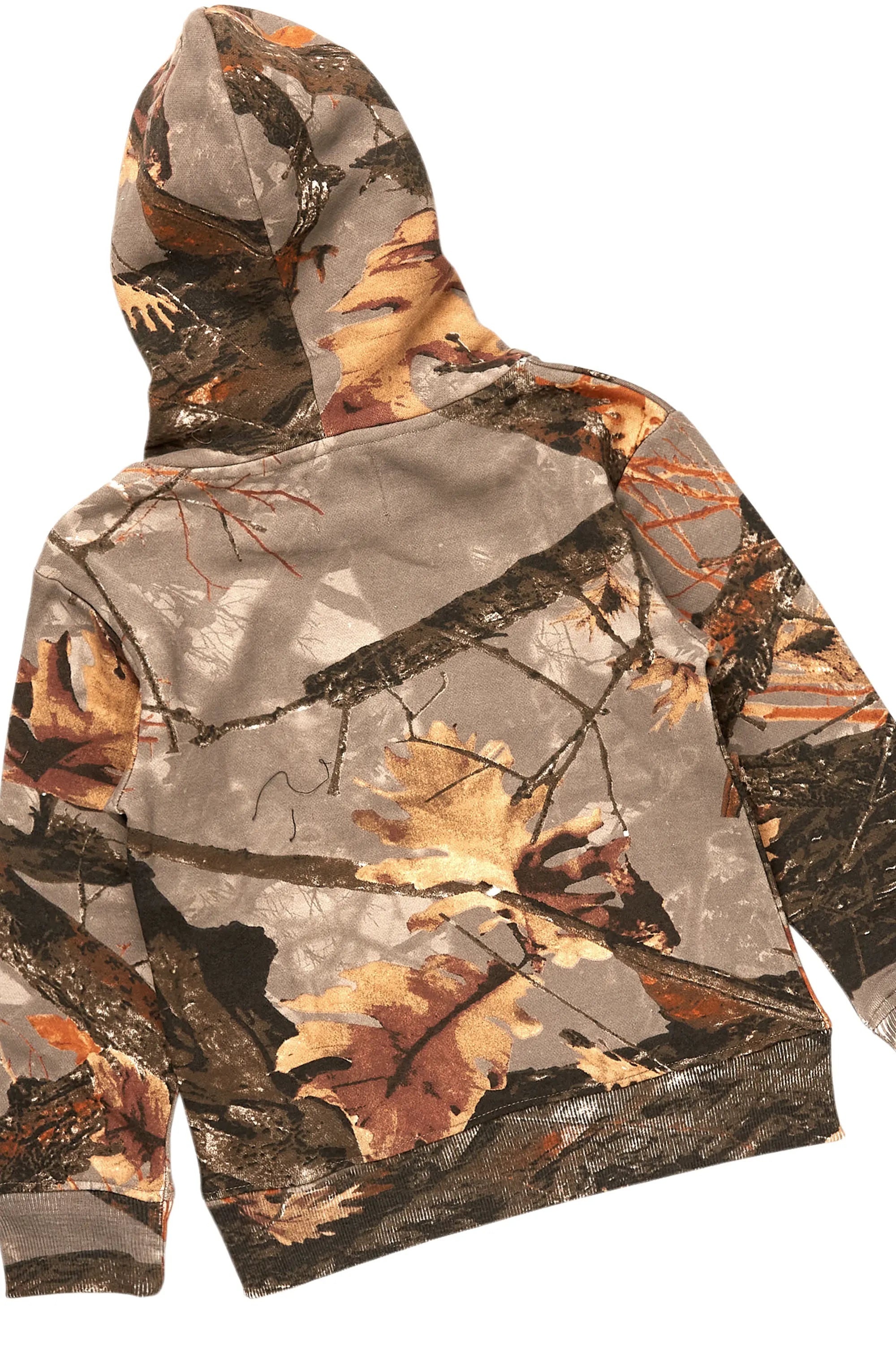 Girls Tabby Beige Graphic Stacked Flare Track Set