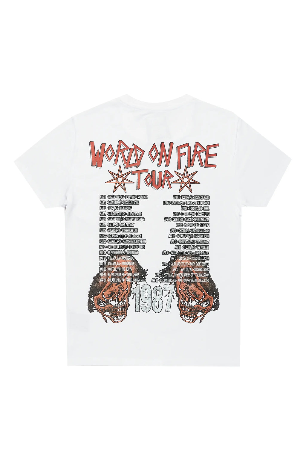 Boys Lokua White Graphic T-Shirt