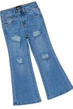 Girls Canika Pink T-Shirt Flare Jean Set