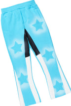 Girls Sophie Blue Stacked Pant Set