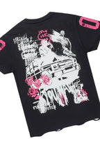 Grill Black T-Shirt/Stacked Flare Cargo Jean