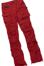 Boys Soweto Vintage Black/Red Hoodie/Stack Flare Jean Set