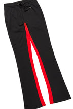 Basic Black/Red Hoodie/Baggy Track Pant Set