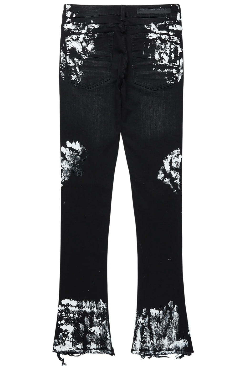 Kodak Black/White Painter Stacked Flare Jean