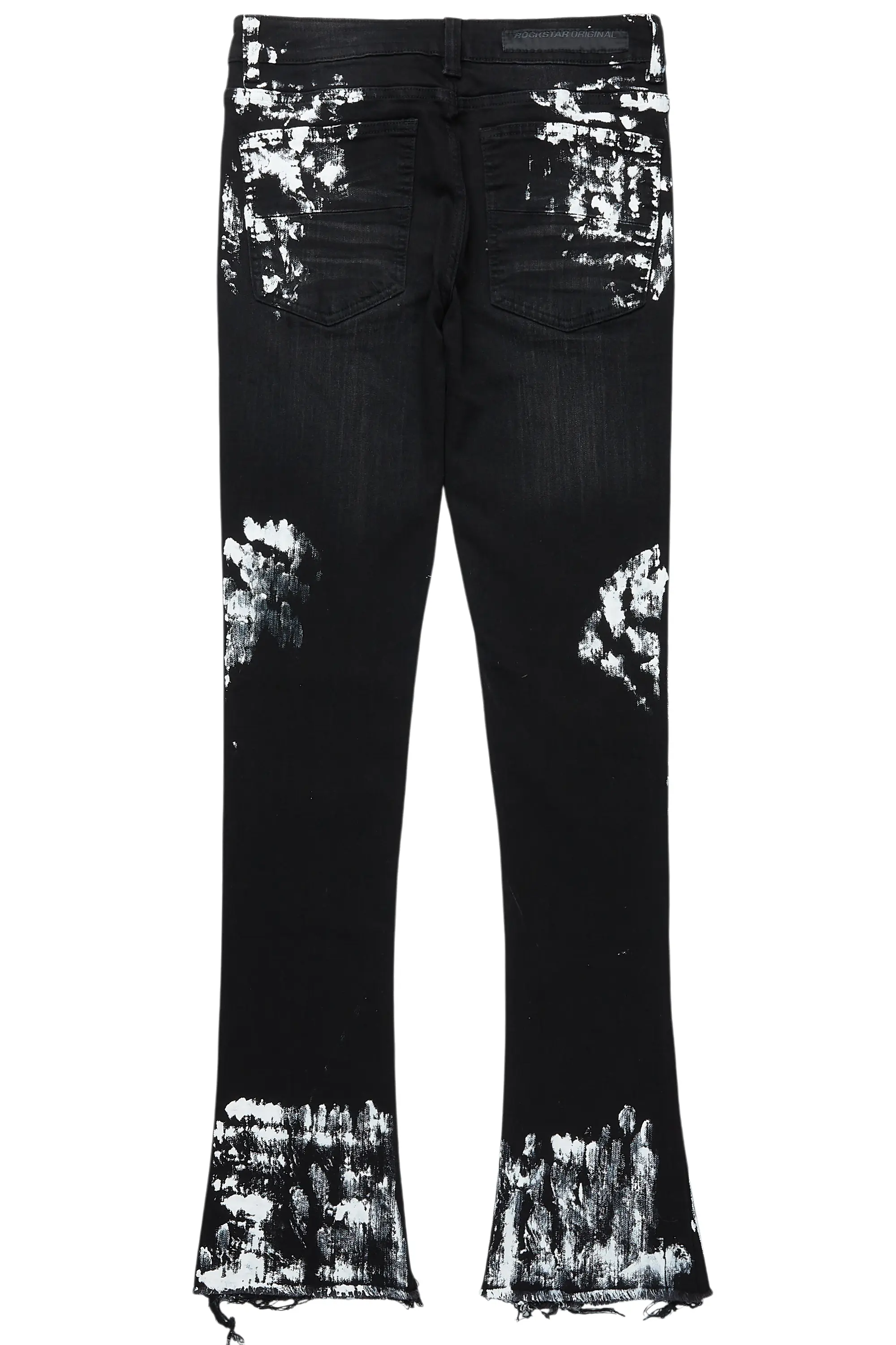 Kodak Black/White Painter Stacked Flare Jean