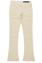Dag Beige Stacked Flare Jean