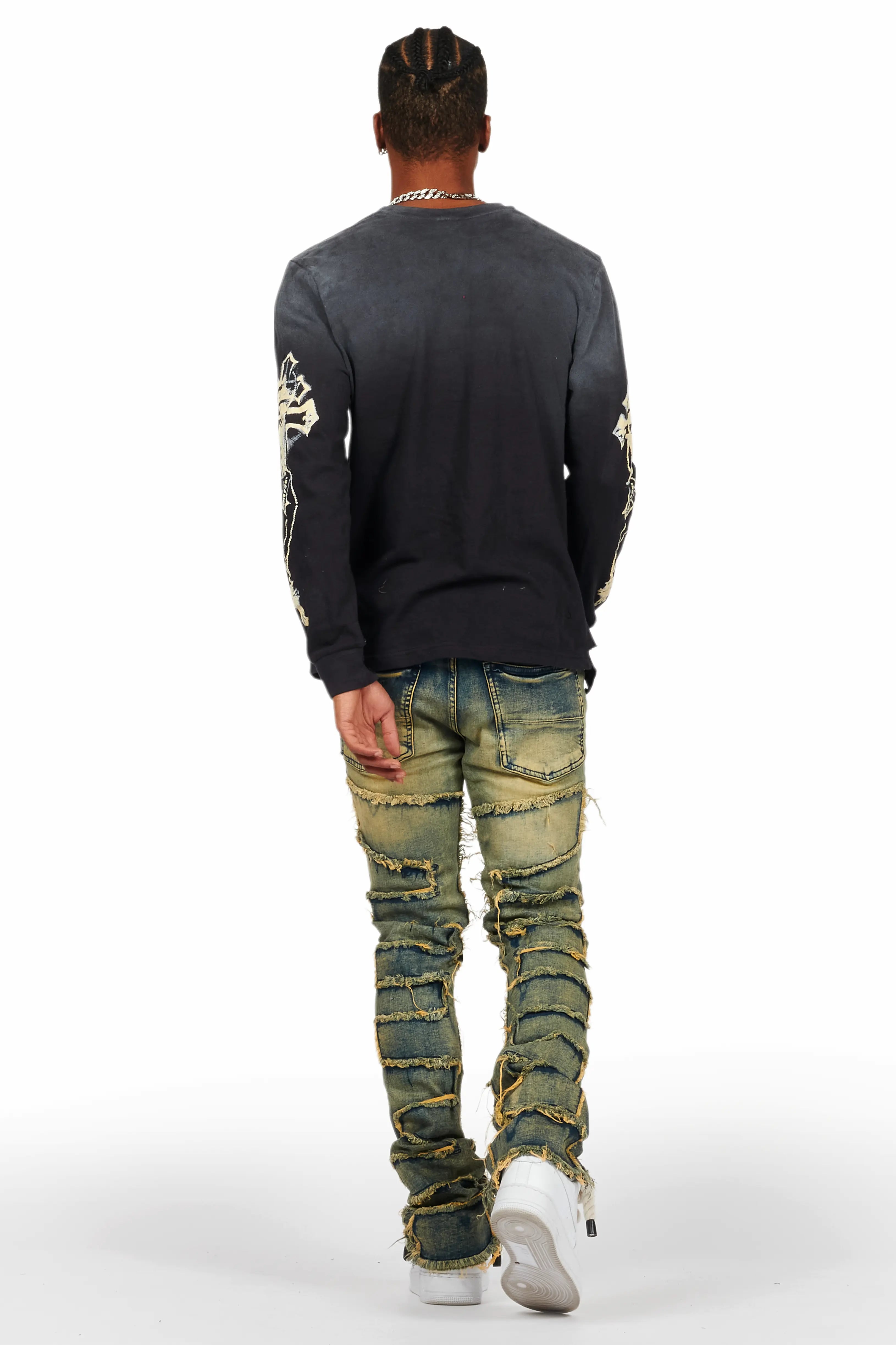 Shake Tint Stacked Flare Jean